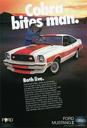 1977 advert from Pro! magazine for a lovely car